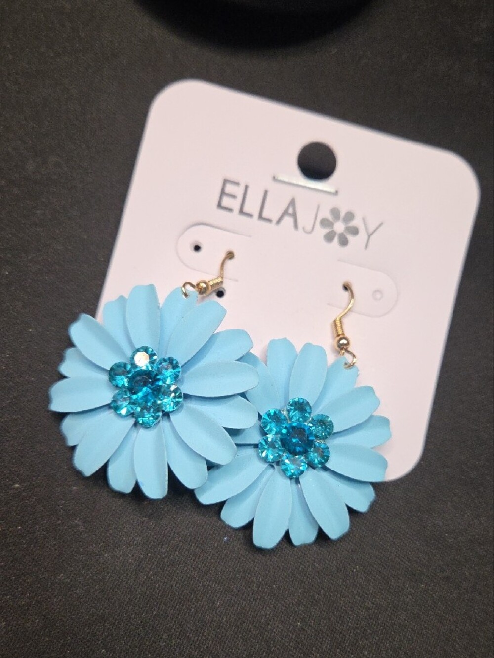 Ella Jay Blue Floral Dangle Earrings